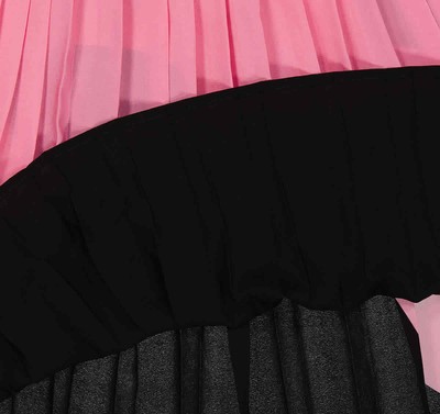 Pre-owned Burberry Bubblegum Pink Marine Blob Silk Midi Skirt