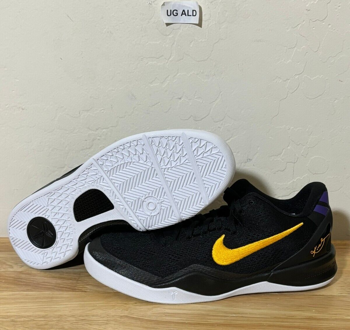 Nike Kobe 8 Protro Lakers Away Grade School Size 5.5Y