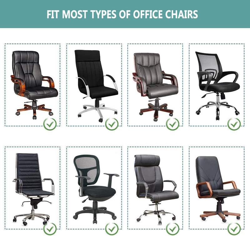 High Quality Office Chair Cover Universal Stretch Desk Cover Black Large Solid