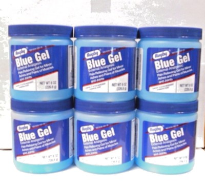 Rugby Blue Gel (Compare to Mineral Ice) 8oz - 6 Pack-Expiration Date 02-2024