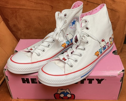 綺麗　CONVERSE×HELLO KITTY　ハイカットスニーカー　白　１８㎝ ALL STAR Ⓡ HELLO KITTY HI / オールスター Ⓡ ハローキティ