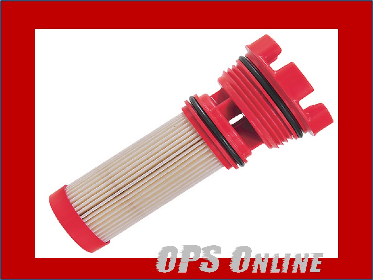 New Mercury Red Castle Fuel Filter - Part # - 8M0122424, 8M0122423