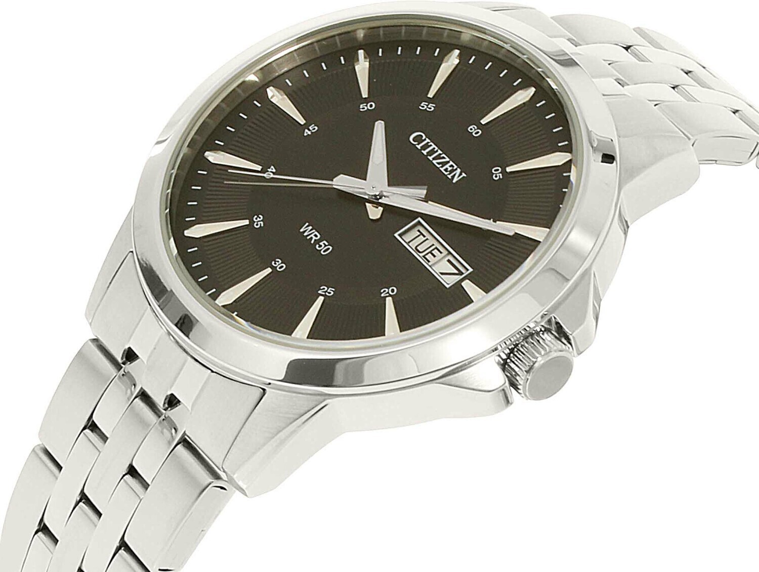 Citizen Men's Day Date Quartz Stainless Steel Watch - BF2011-51E NEW