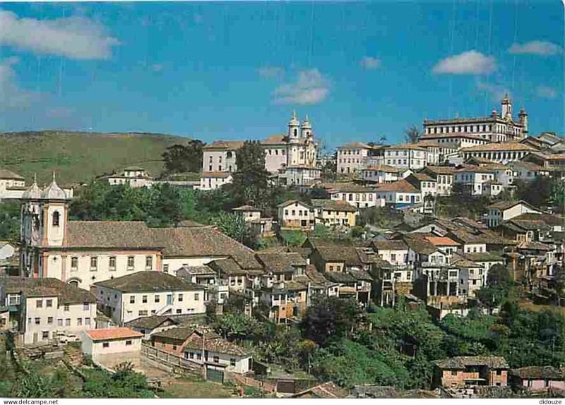 BrÃ©Sil - Ouro Preto - Vista Parcial - Bairro Antonio Dias - Carte Neuve - Cpm -