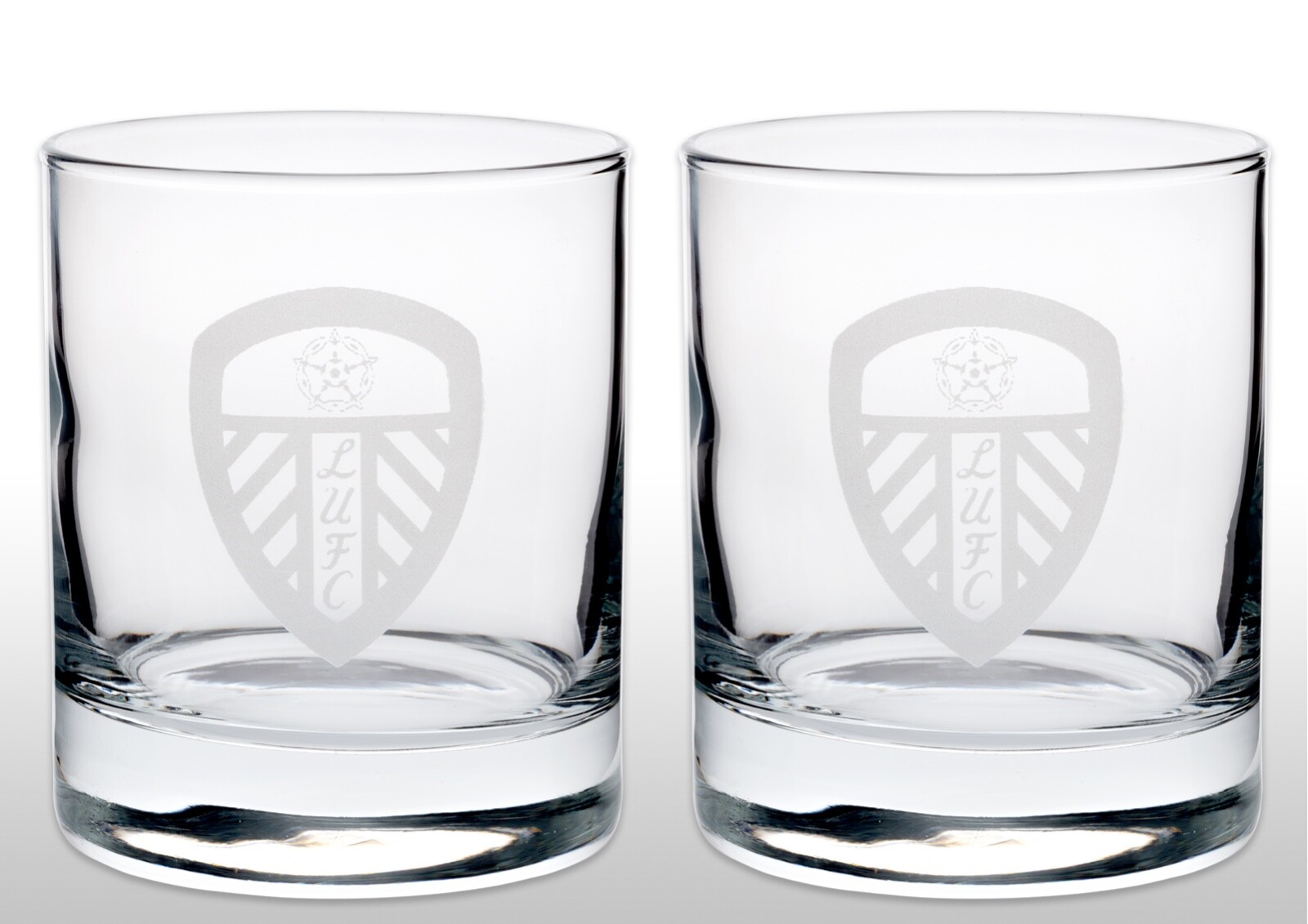 Leeds United FC Official Football Gift Whiskey/ Vodka/ Tumbler Glass X