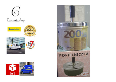 POSACENERE 9CM CON PULSANTE COLORE EUROLANDIA