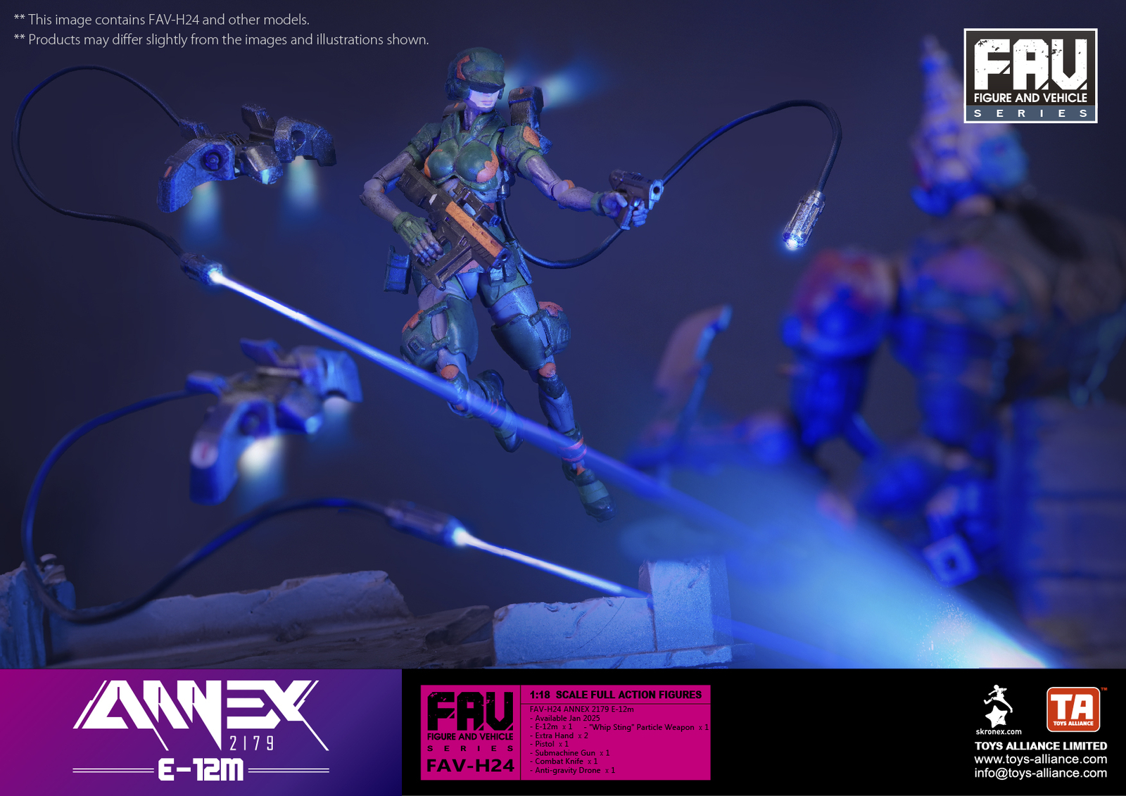 In Stock) Annex x Toy Alliance 1/18 FAV-H24 E-12m Figure | eBay