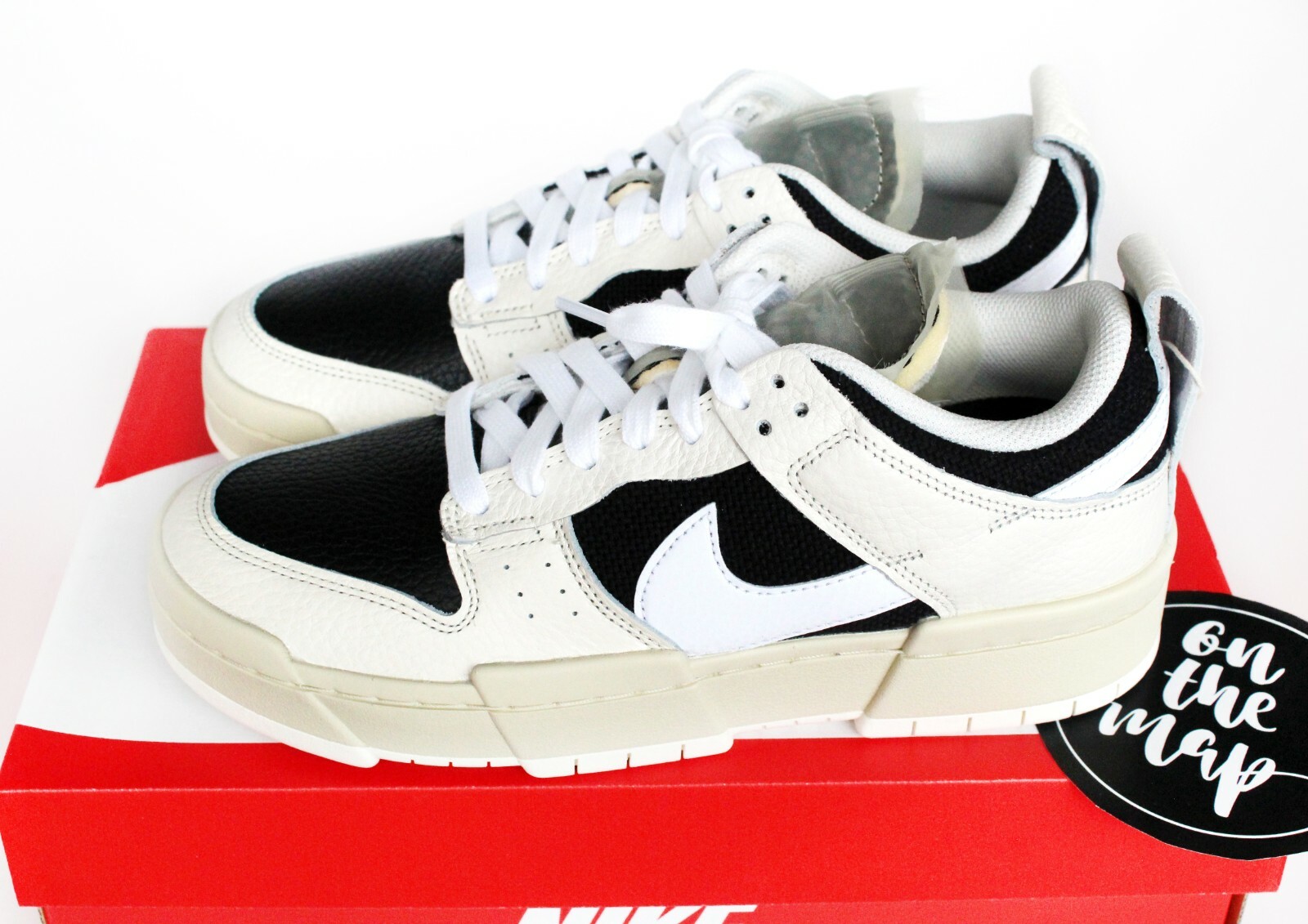 スニーカー Nike Dunk Low Disrupt 2 Pale Ivory Black (W) Nike Dunk Low Disrupt Pale Ivory Beach Black White UK 8 US 9