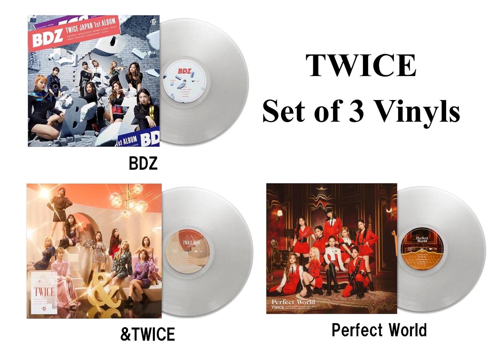 TWICE &TWICE #TWICE3 Perfect World レコード TWICE JAPAN