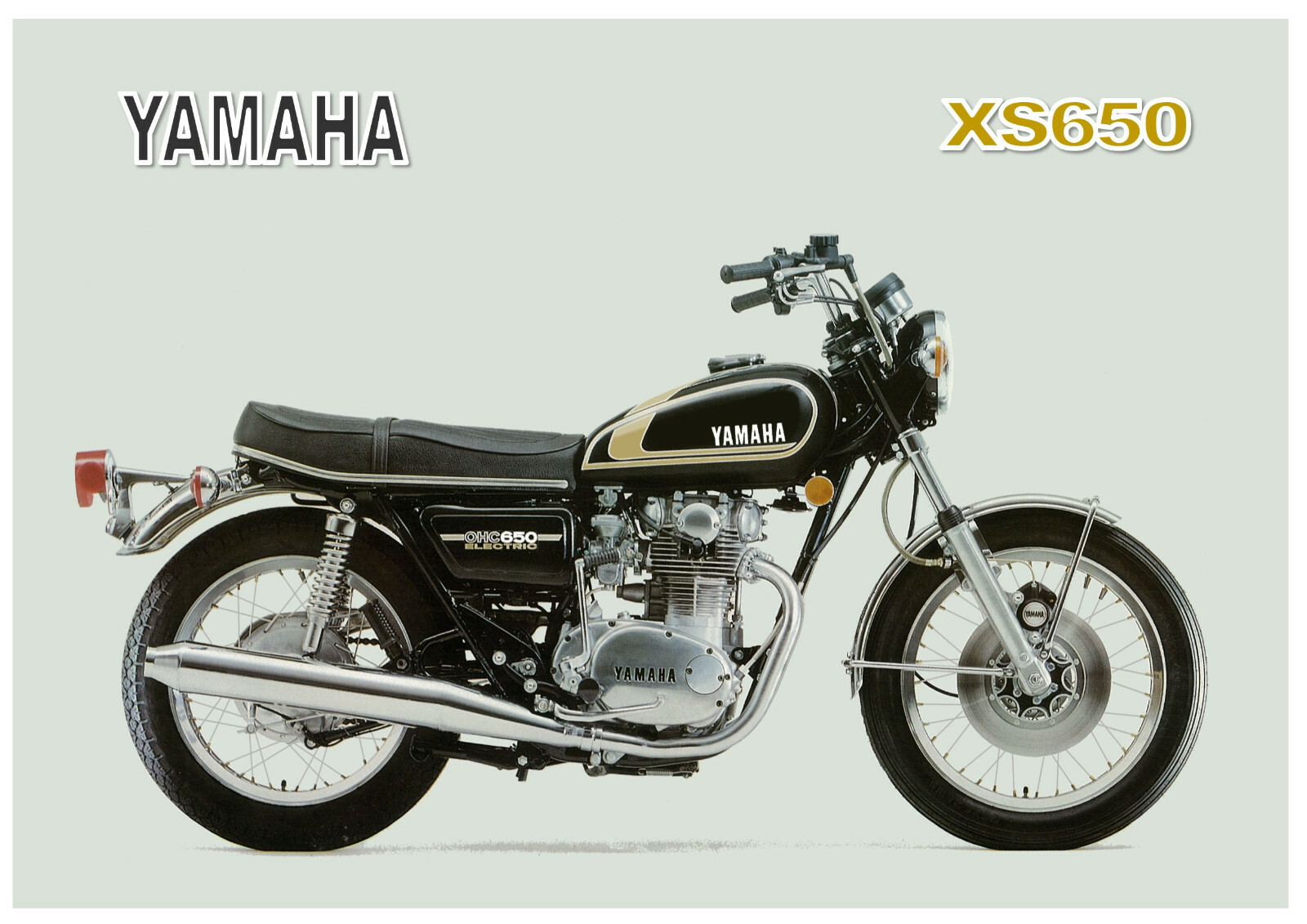 XS650 Yamaha - R70046 XS-1B初期ドラムS650 純正 クランキングOK 良好 