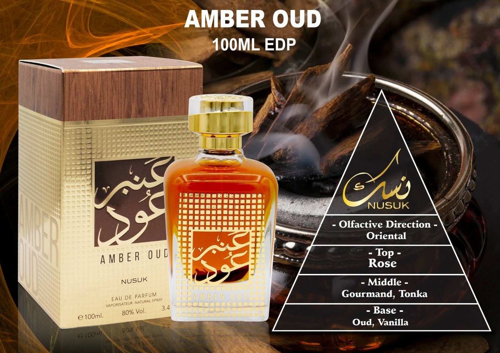 香水(ユニセックス) 100ml NUSUK AMBER OUD EDP Amazon.com : Nusuk Amber oud by Nusuk Eau De Parfum Spray