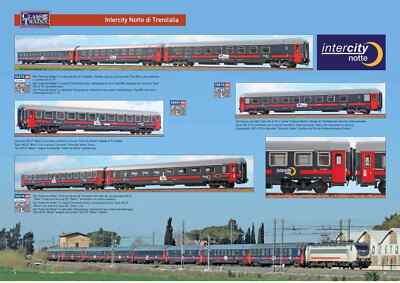 Acme Set 7 Coaches Intercity Train Night FS Livery Blue + Free Tank
