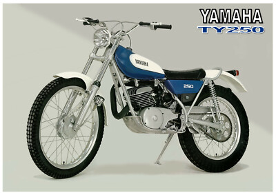 YAMAHA Poster TY250 C 1976 Classic Twinshock Trials Suitable