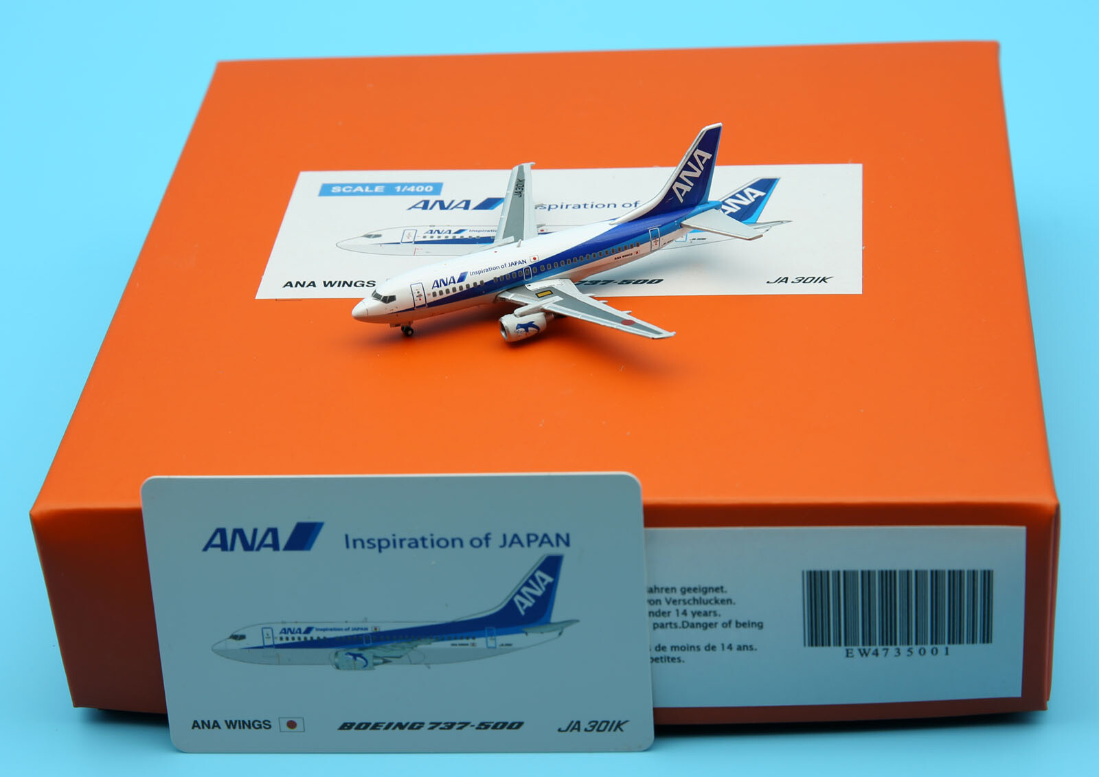JC Wings 1:400 All Nippon Airways Boeing B737-500 Diecast