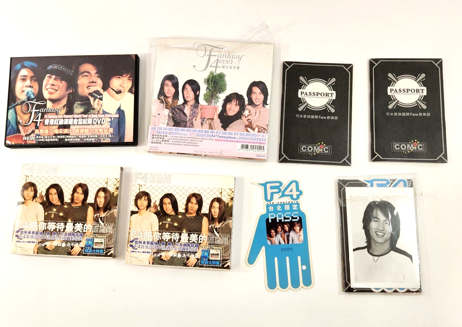 Lot of F4 Fantasy 4 DVD CD Memorabilia Sony Music Taiwan