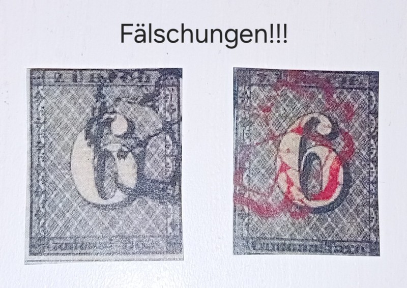 BriefmarkenfäLschungen Schweiz ZüRich Mit Stempelaufdruck