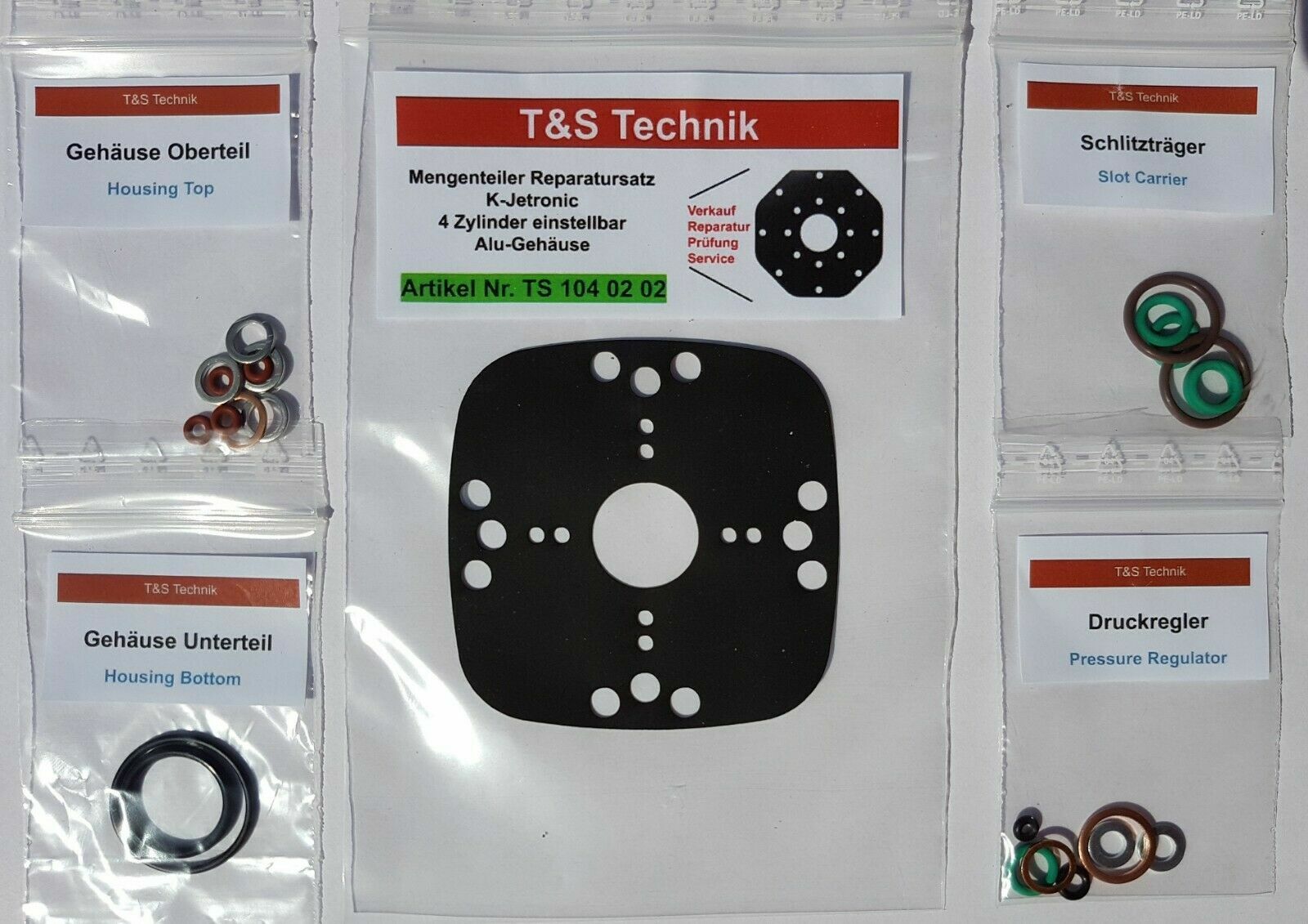 0438100047 PORSCHE 924 Fuel Distributor Repair Kit K