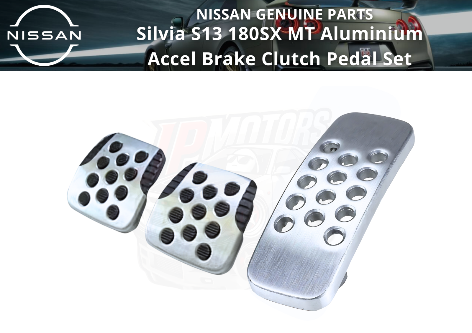 N.Kan 　S13 シルビア　純正バッヂ NISSAN Genuine Silvia S13 180SX MT Aluminium Accel Brake