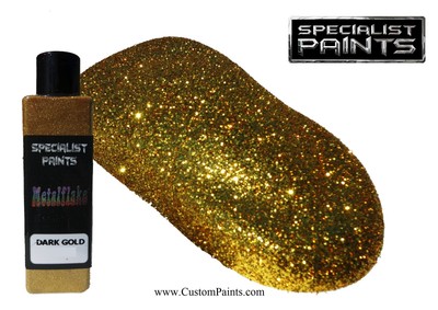 DARK GOLD Metal Flake 6oz Medium - 008 Hex, HOK, Chopper, plasti dip, Automotive