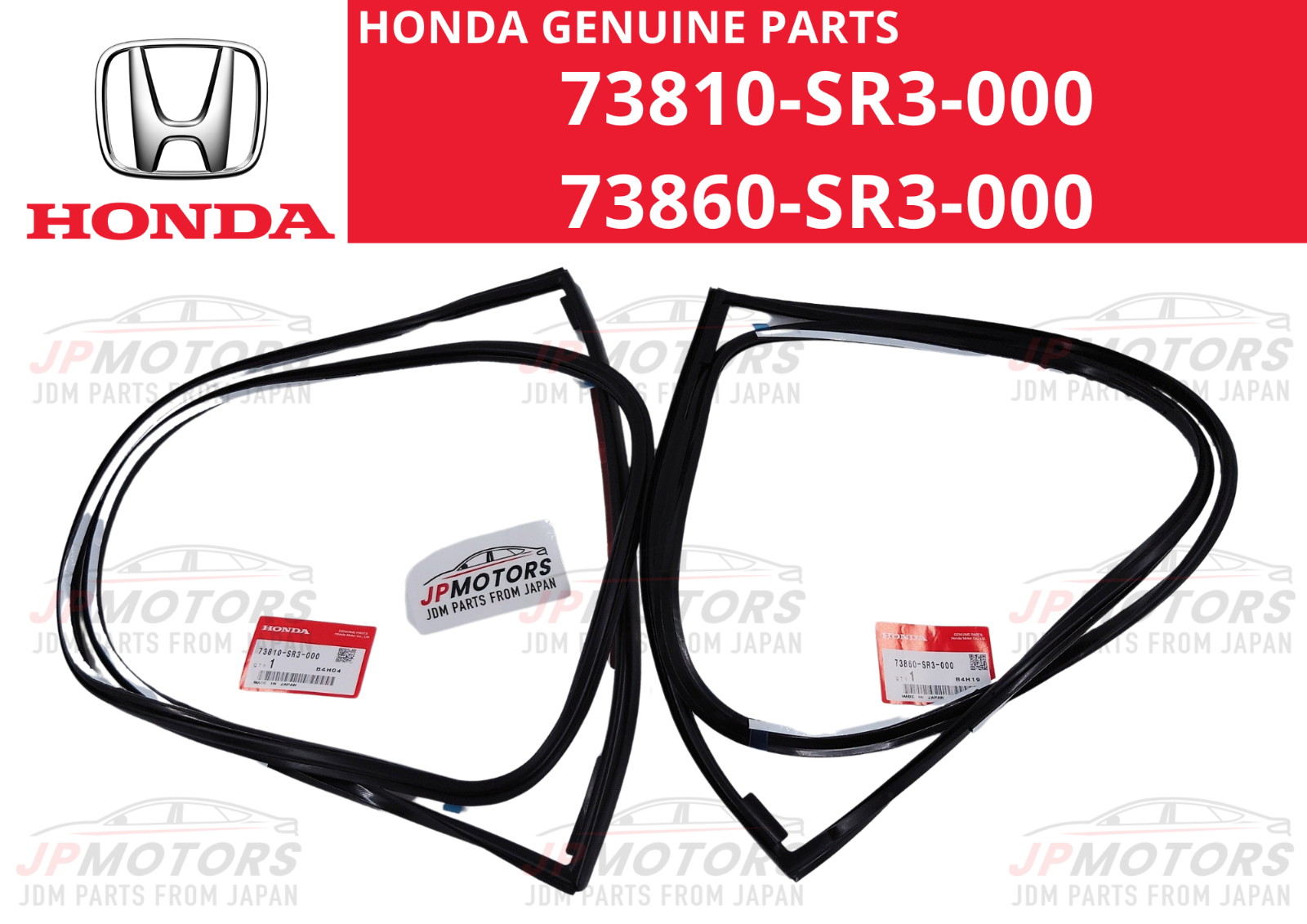 HONDA Genuine CIVIC EG 73810-SR3-000 Rear Quarter Glass HONDA Genuine CIVIC EG 73810-SR3-000 Rear Quarter Glass
