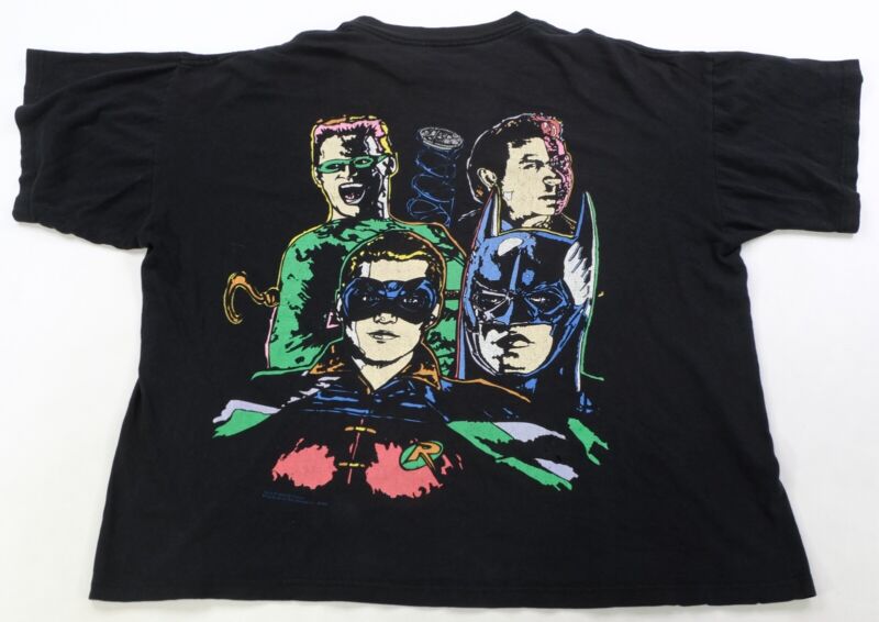 Rare VTG Batman Forever Robin Riddler Two Face 1995 T Shirt Rare VTG Batman Forever Robin Riddler Two Face 1995 T Shirt