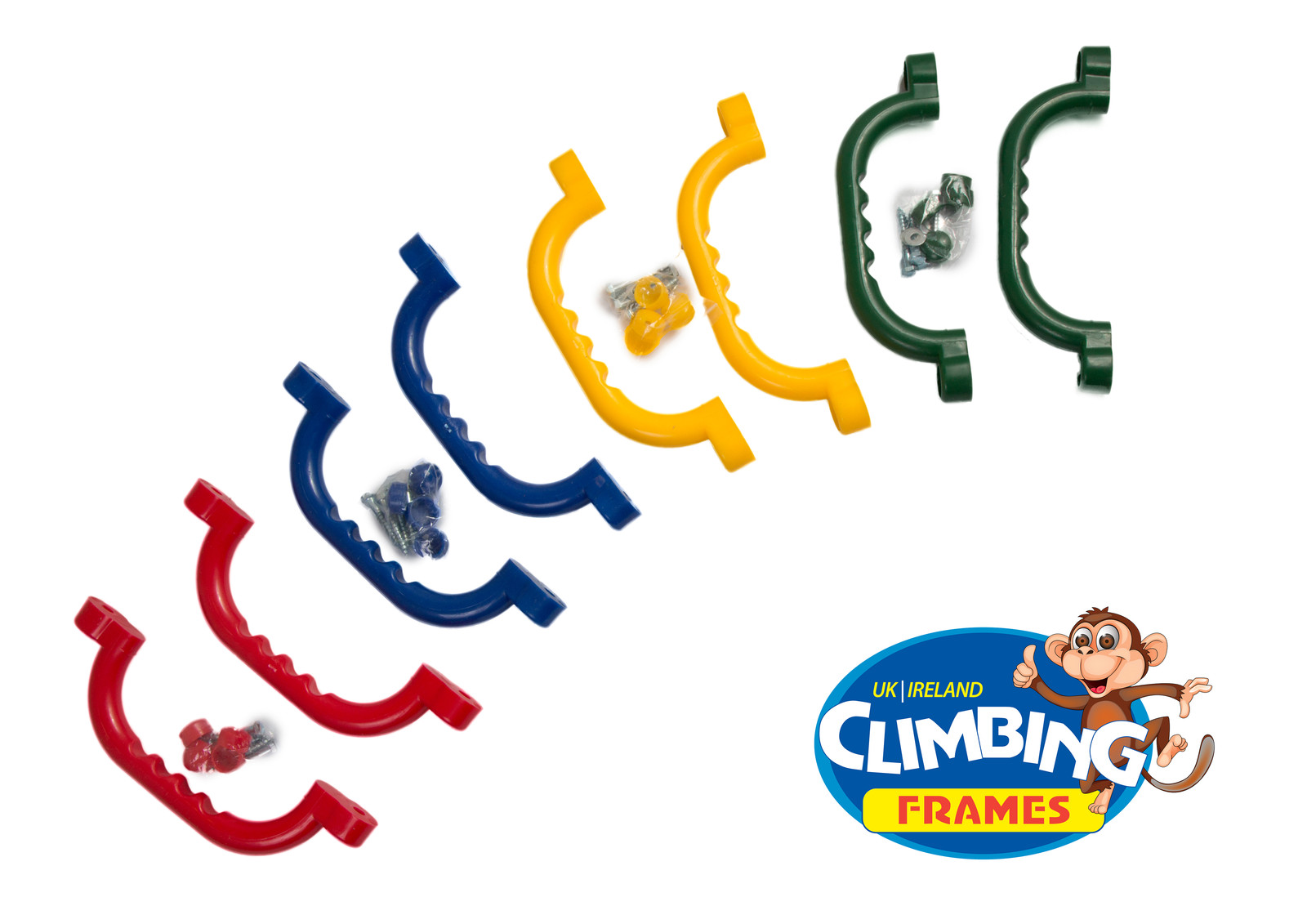 HANDGRIPS GRAB HANDLES (SET 2) climbing frame playhouse treehouse den Jungle Gym 5060434030467
