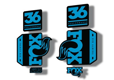 FOX 34 Heritage 2015 Fork Suspension Factory Decal Sticker Adhesive Gray