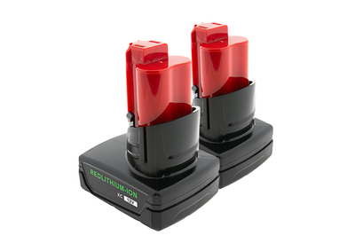 2er-Set PATONA Akku Milwaukee M12 RedLithium 12V 6.0Ah