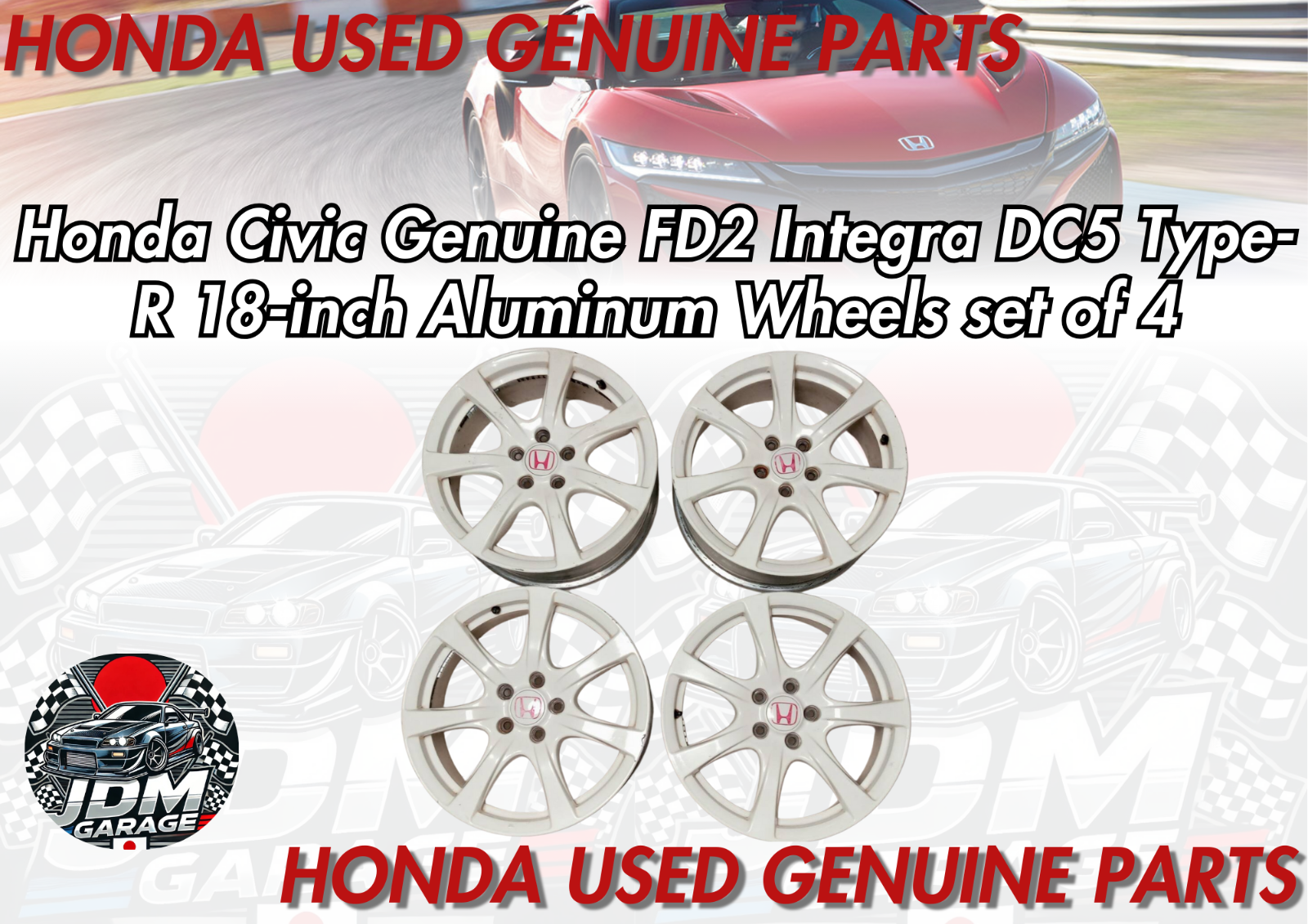 Honda Civic Genuine FD2 Integra DC5 Type-R 18-inch Aluminum