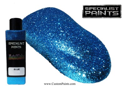 BLUE Metal Flake 6oz Medium - 008 Hex, HOK, Chopper, plasti dip, Automotive