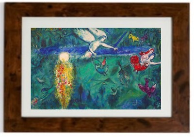 ''Adam and Eve Expelled From Paradise'' Framed Print by Marc Chagall 