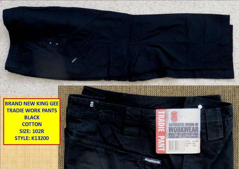 king gee work pants sizes