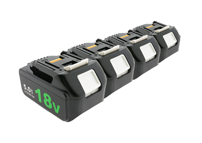 4er Set PATONA Akku für Makita BL1850 18V 5,0Ah Li-Ion (BL1850 LED kompatibel)