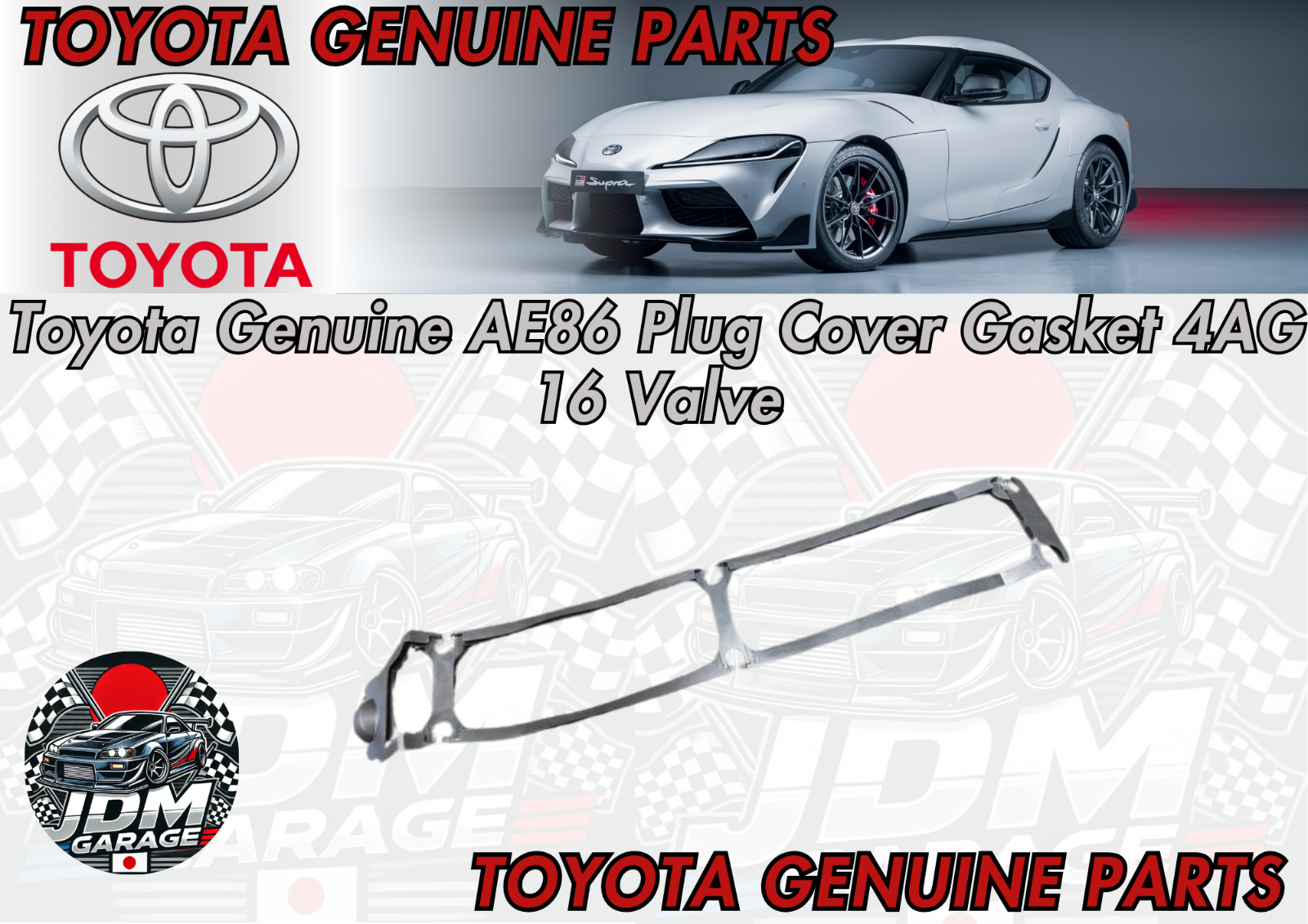 Toyota Genuine AE86 Plug Cover Gasket 4AG 16 Valve | eBay