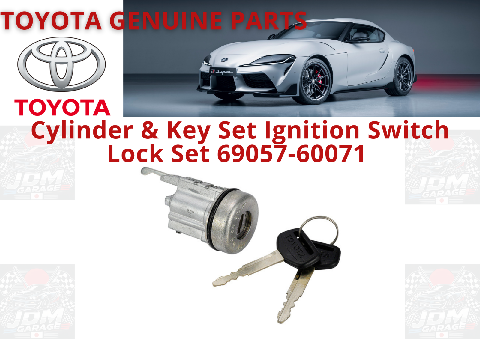 もっち☆です☆。.:＊・゜6点セットꕤ︎︎·͜· ︎︎ Toyota Genuine Land Cruiser70 Cylinder Key Ignition Switch