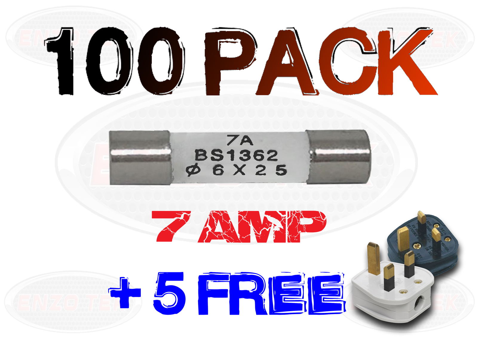20 2 FREE x 13A 13 AMP DOMESTIC HOUSEHOLD FUSE MAINS PLUG CARTRIDGE FUSE