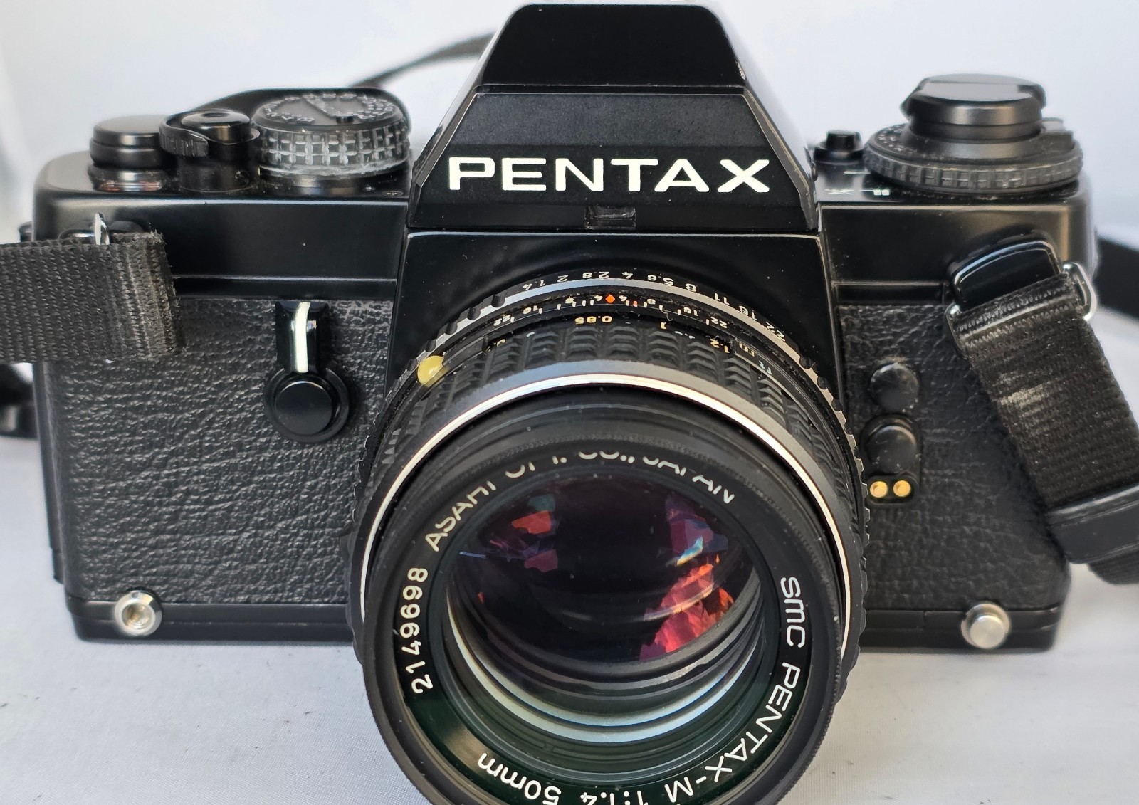 NEAR MINT Pentax LX 35mm SLR Film Camera + Pentax-M SMC 50mm