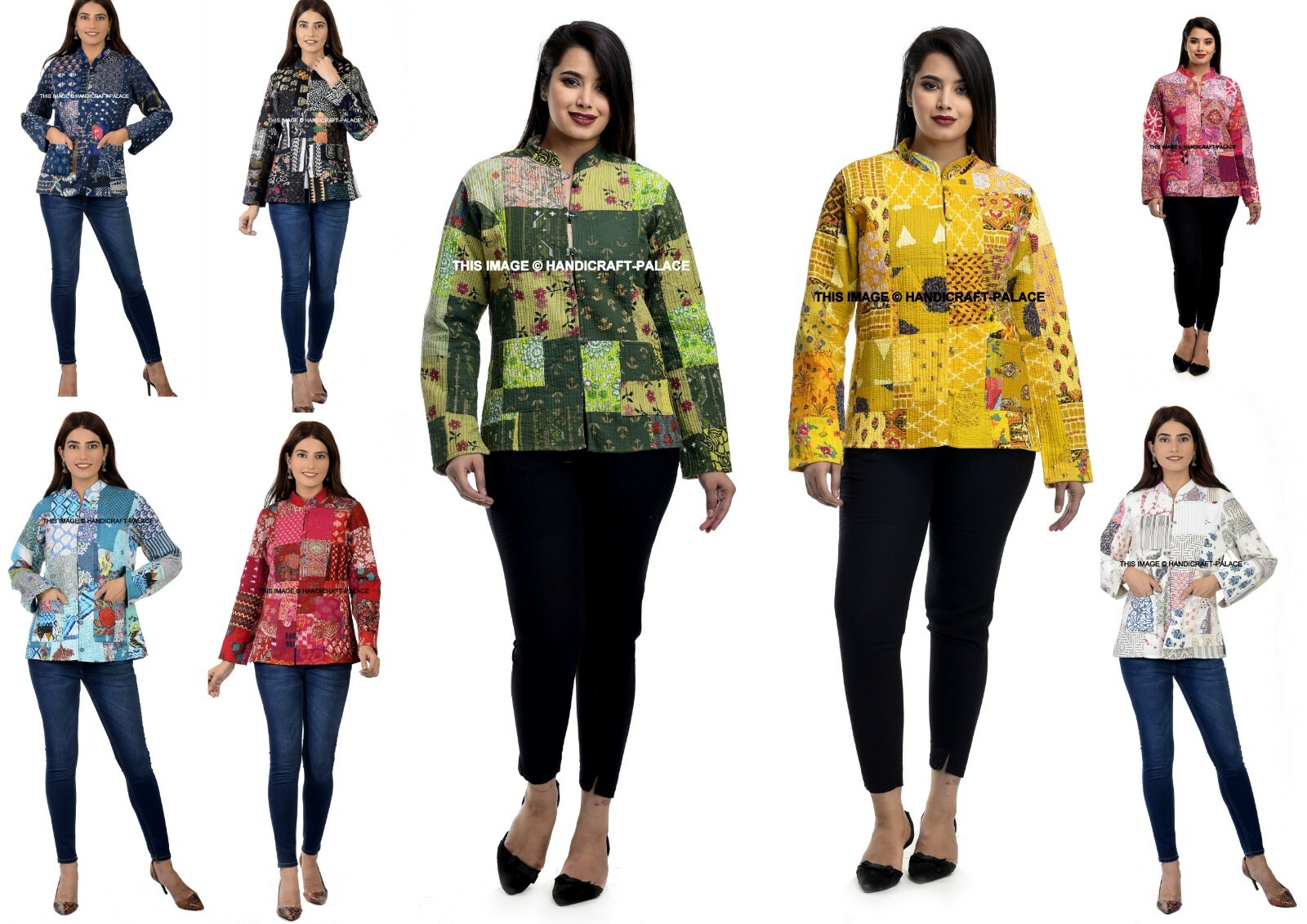 ジャケット・アウター vintage ethnic reversible cotton jacket Indian Butterfly Printed Cotton Quilted Jacket Vintage