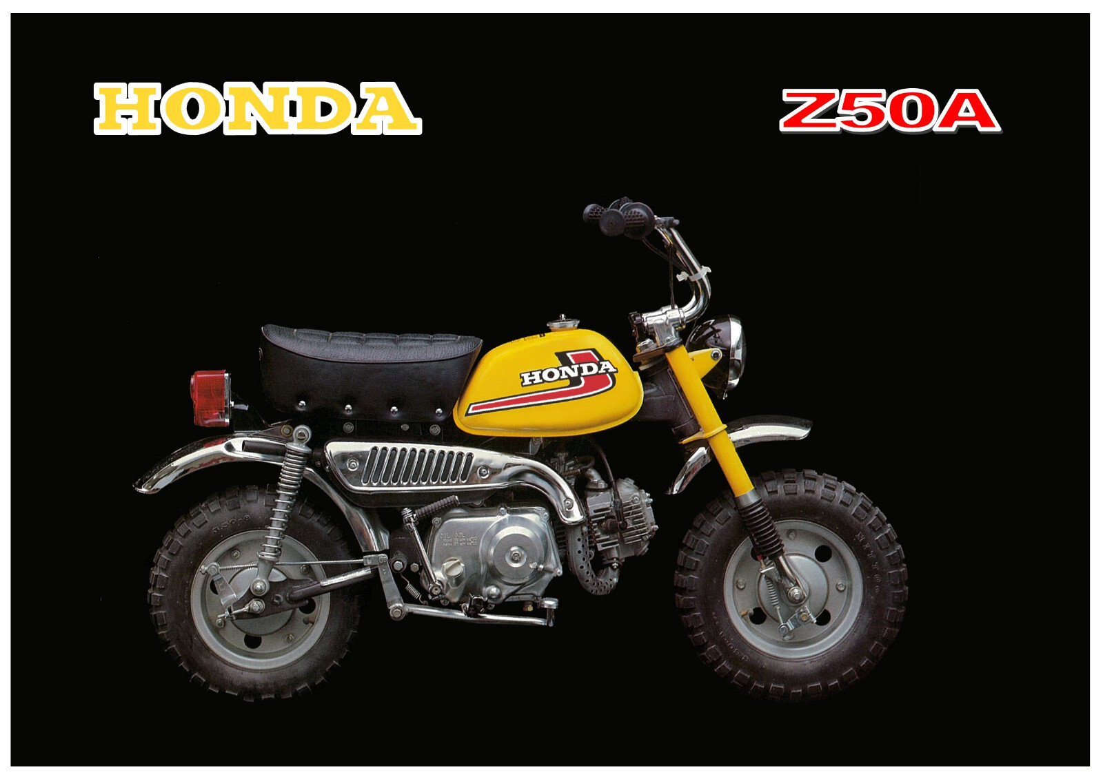 HONDA モンキーZ50M 額縁ポスター HONDA モンキーZ50M 額縁ポスター（ホンダ モンキー Monkey Z50A
