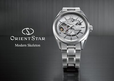 Pre-owned Orient Star Rk-av0125s Limited 24 Jewels Automatic Mechanical Skeleton Watch