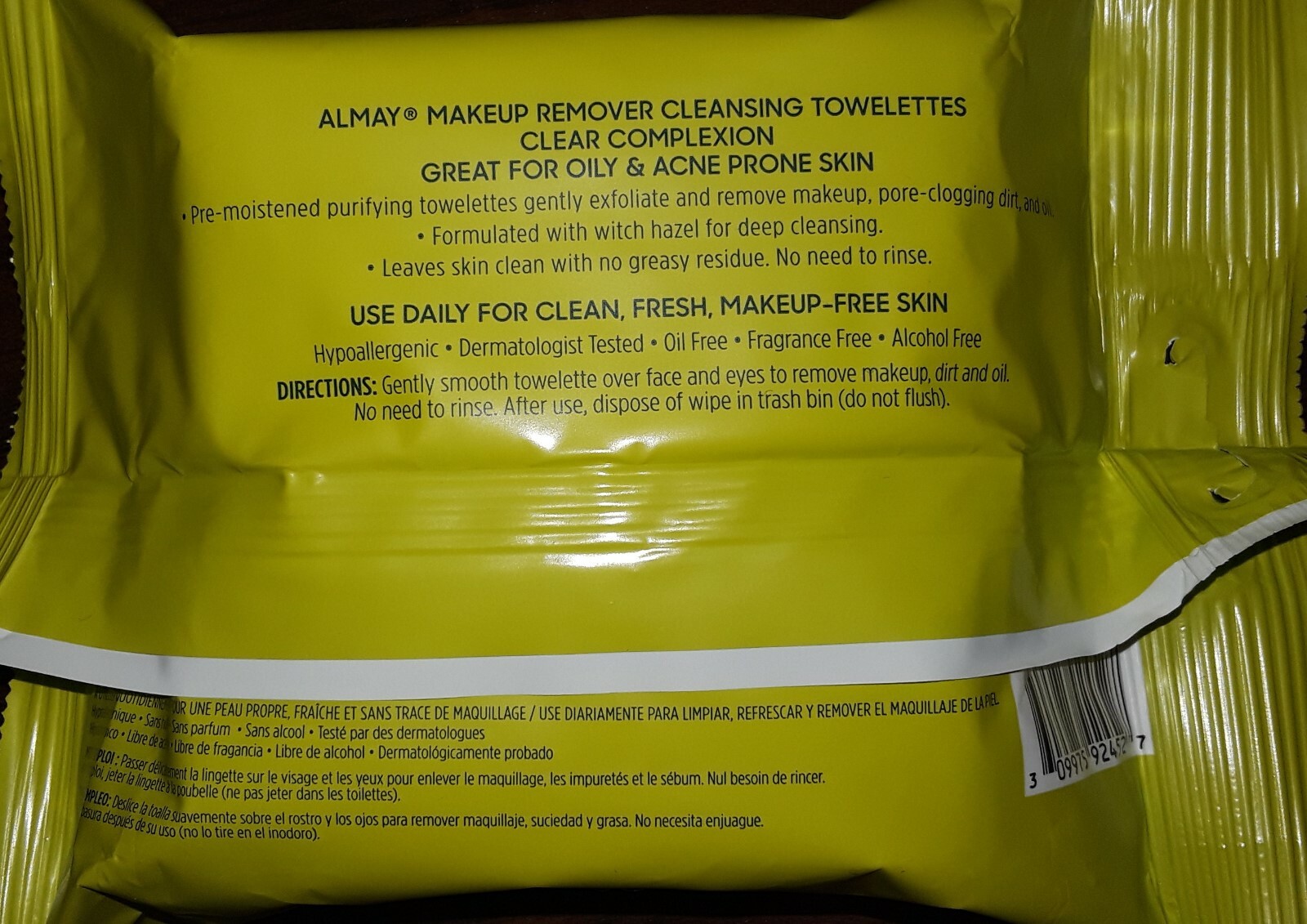 Almay Clear Complexion Makeup Remover Towelettes, 25/Pack