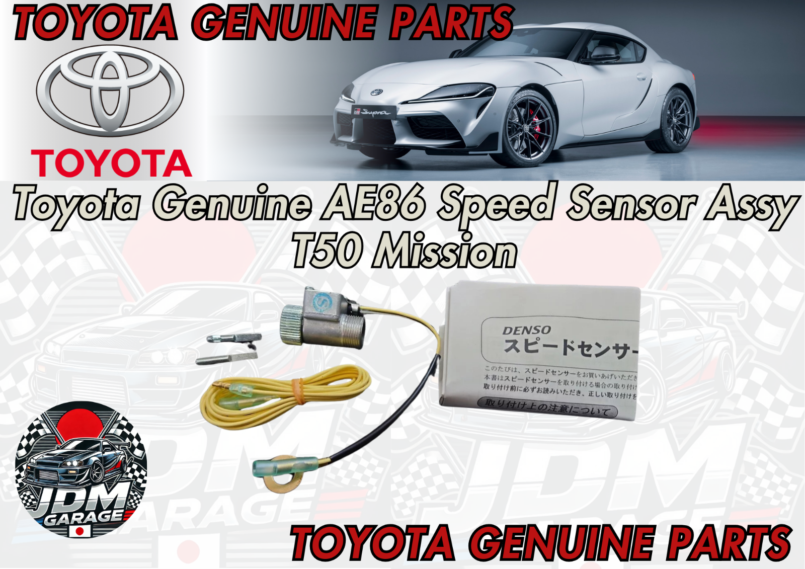TOYOTA　ミッション Toyota Genuine AE86 Speed ​​Sensor Assy T50 Mission DENSO | eBay