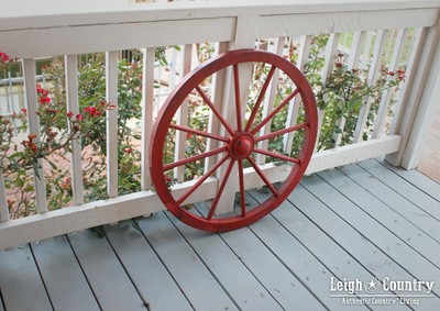 Leigh Country TX 93930 Red Wash Wagon Wheel, 30 Inch