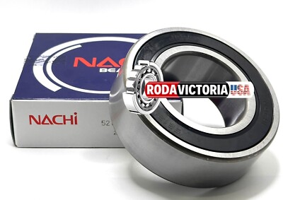 NACHI 5212 2NS DOUBLE ROW ANGULAR CONTACT BEARING, RUBBER SEALED 60x110x36.5 321