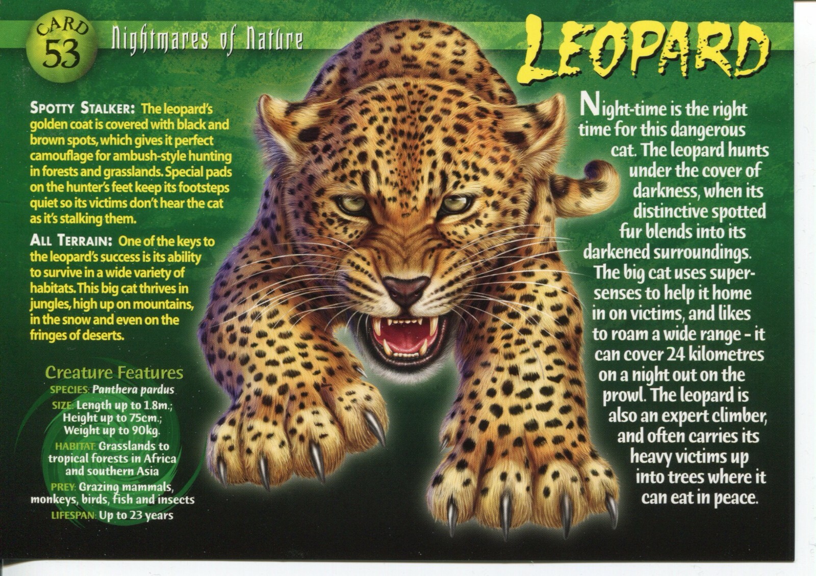 Nauga monster Wildside leopard Nauga monster Wildside leopard