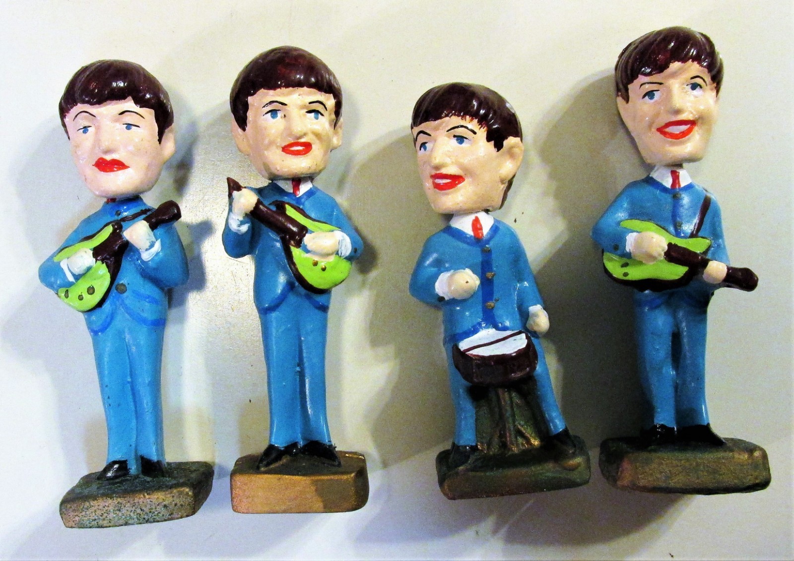 Vintage 1964 Fab Four Bob 'n Beatles Dashboard Figurines | eBay