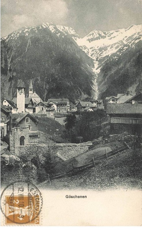 Mikidp14-029- Suisse Goschenen Vue Village Montagne