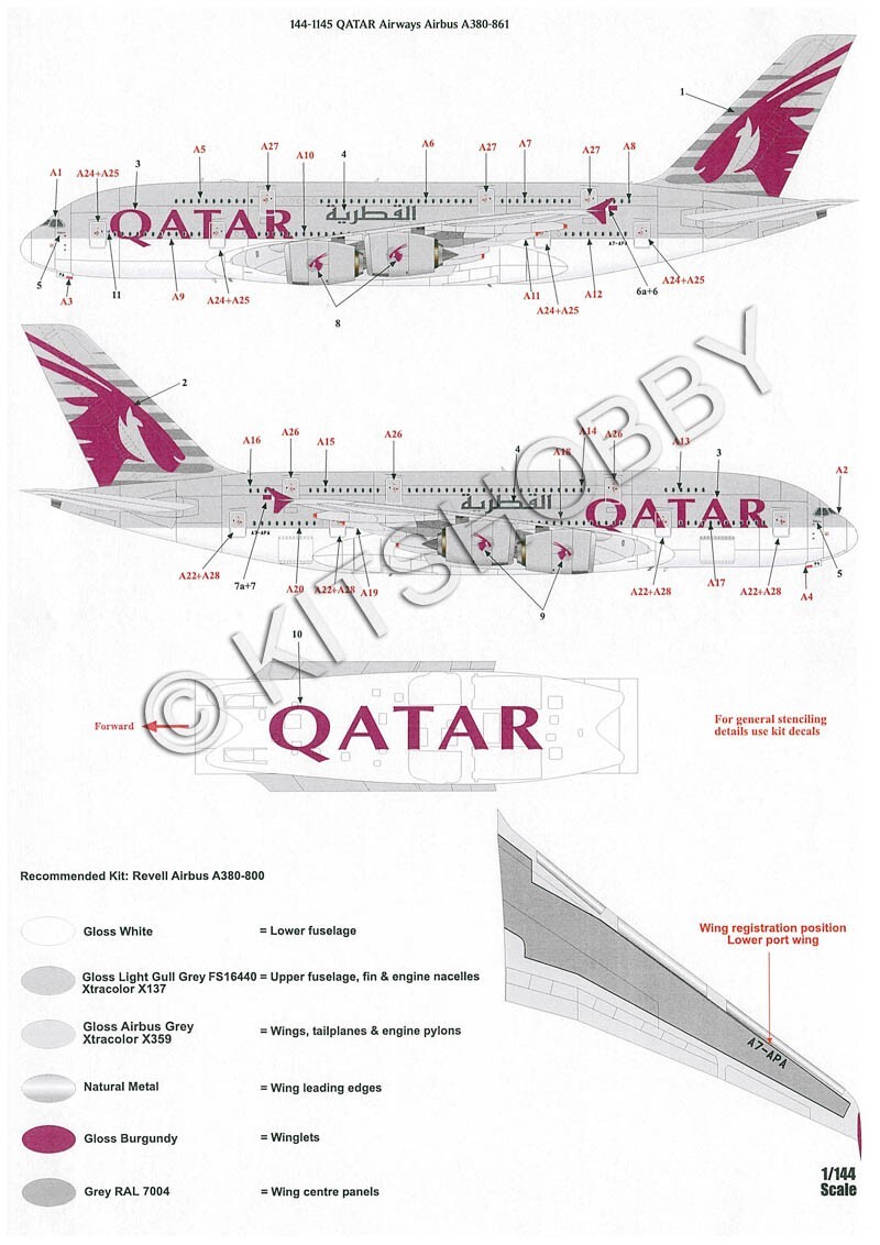 Qatar Airways A380-800　ノーマル塗装 ☆Qatar Airways A380-800 ノーマル塗装 - メルカリ