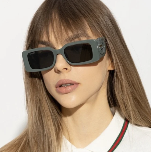 Pre-owned Gucci Gg1325s - 003 Sunglasses In Solid Smoke Grey