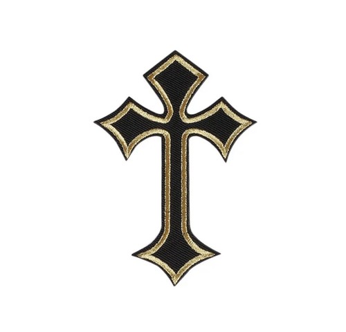 小物 CHROME HEARTS agenda [big cross] chrome hearts Cross patch - chrome hearts Iron on cross